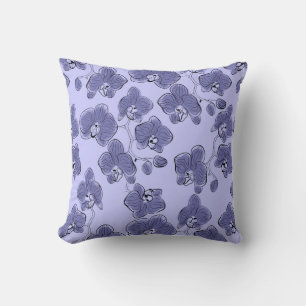 Seamless wassercolor orchius phalaenopsis Blume b Kissen