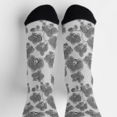 Seamless wassercolor orchius phalaenopsis Blume b Socken (Oben)
