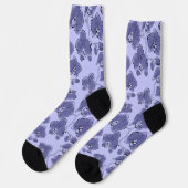 Seamless wassercolor orchius phalaenopsis Blume b Socken (Linkes Detail)