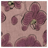 Seamless wassercolor orchius phalaenopsis Blume b Stoff (Nahaufnahme)