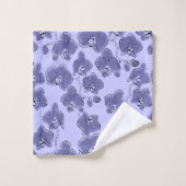 Seamless wassercolor orchius phalaenopsis Blume Badhandtuch Set (Waschlappen)