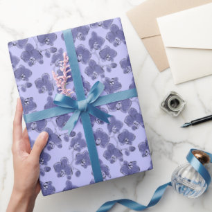 Seamless wassercolor orchius phalaenopsis Blume Geschenkpapier