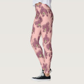 Seamless wassercolor orchius phalaenopsis Blume p Leggings (Links)
