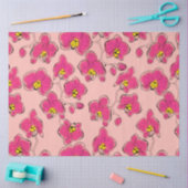 Seamless wassercolor orchius phalaenopsis Blume p Seidenpapier (Basteln)