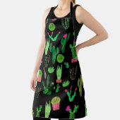 Seamless watercolor cactuses plant pattern backgro schürze (InSitu)