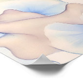 Seamless Watercolor Pastel Lace Wallpaper Poster (Ecke)