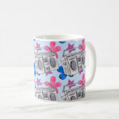 Seamless watercolor pattern in 90s style kaffeetasse (VorderseiteRechts)