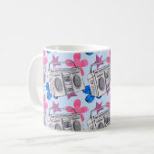 Seamless watercolor pattern in 90s style kaffeetasse (Vorderseite Links)
