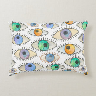 Seamless watercolor pattern of wide open human eye dekokissen