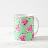 Seamless Watermelon Muster im Wasserfarbenstil Wat Kaffeetasse (VorderseiteRechts)