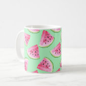 Seamless Watermelon Muster im Wasserfarbenstil Wat Kaffeetasse (Vorderseite Links)