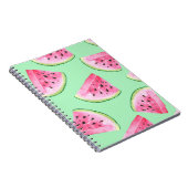 Seamless Watermelon Muster im Wasserfarbenstil Wat Notizblock (Rechte Seite)