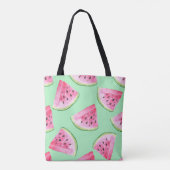 Seamless Watermelon Muster im Wasserfarbenstil Wat Tasche (Rückseite)