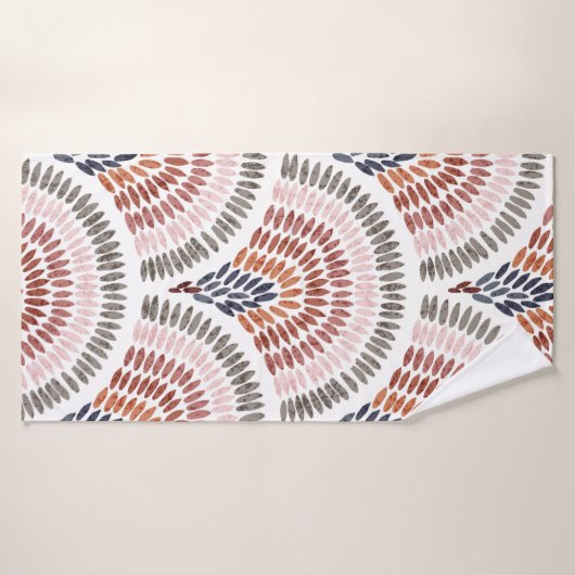 Seamless wavy pattern. Seigaiha design in polka do Badehandtuch (Badehandtuch)