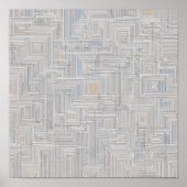 Seamless White Luminous Net Fabric Pattern Poster (Vorne)