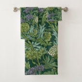 Seamless William Morris style floral pattern Badhandtuch Set (Insitu)