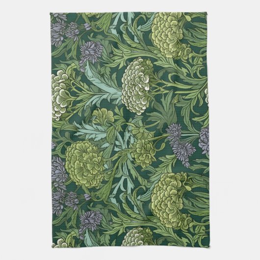 Seamless William Morris style floral pattern Geschirrtuch (Vertikal)