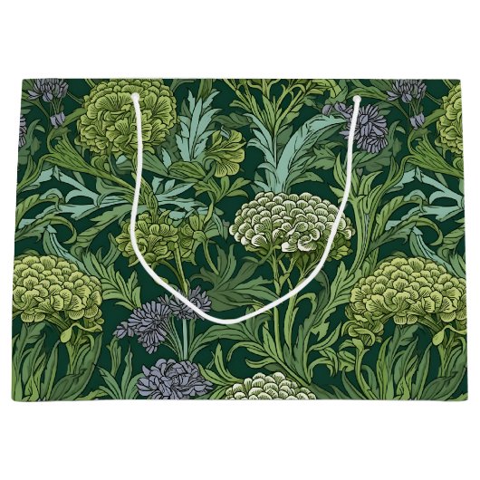 Seamless William Morris style floral pattern Große Geschenktüte (Vorderseite)