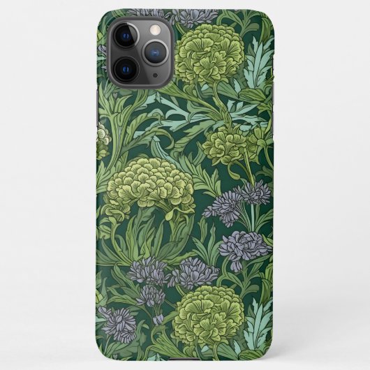 Seamless William Morris style floral pattern iPhone Hülle (Rückseite)