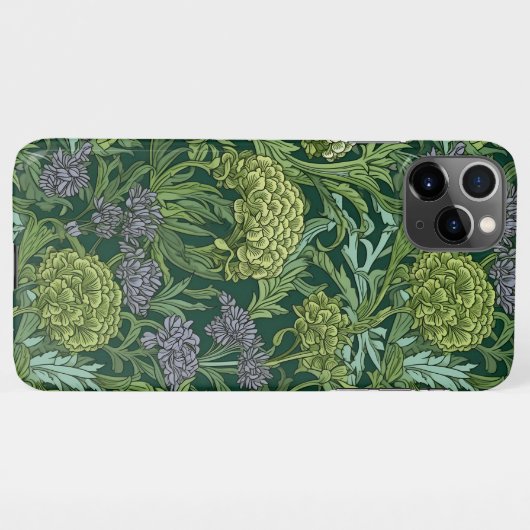 Seamless William Morris style floral pattern iPhone Hülle (Rückseite (Horizontal))