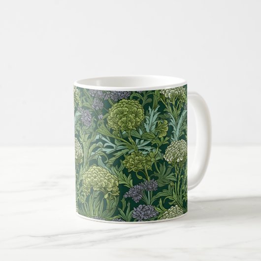 Seamless William Morris style floral pattern Kaffeetasse (VorderseiteRechts)