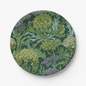Seamless William Morris style floral pattern Pappteller (Vorderseite)