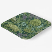 Seamless William Morris style floral pattern Pappteller (Gewinkelt)