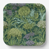 Seamless William Morris style floral pattern Pappteller (Vorderseite)