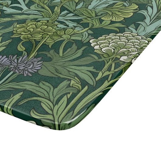 Seamless William Morris style floral pattern Schneidebrett (Ecke)
