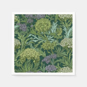 Seamless William Morris style floral pattern Serviette (Vorderseite)