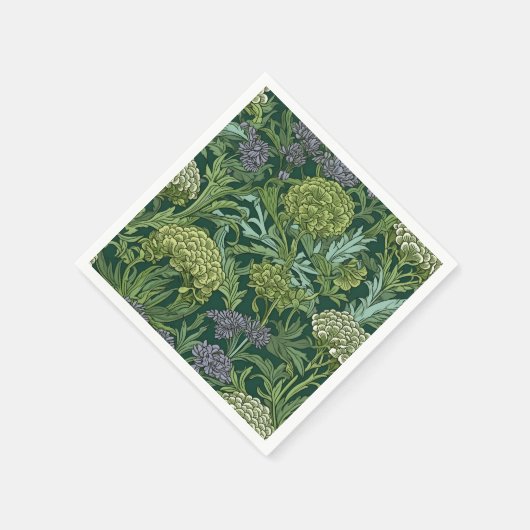 Seamless William Morris style floral pattern Serviette (Ecke)