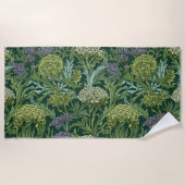Seamless William Morris style floral pattern Strandtuch (Vorderseite)