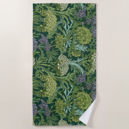 Seamless William Morris style floral pattern Strandtuch