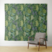 Seamless William Morris style floral pattern Wandteppich (Beispiel (Horizontal))