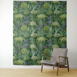 Seamless William Morris style floral pattern Wandteppich