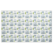 Seamless Winter Frohe Weihnachtslandschaft grau ho Stoff (Yard (91,4 cm))