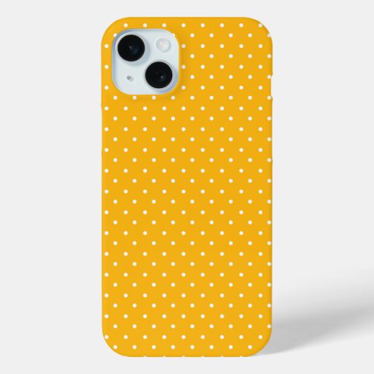 Seamless yellow-orange  polka dot  pattern  Case-Mate iPhone hülle (Rückseite)