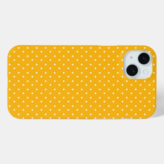 Seamless yellow-orange  polka dot  pattern  Case-Mate iPhone hülle (Rückseite (Horizontal))