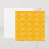 Seamless yellow-orange  polka dot  pattern  dankeskarte (Vorne/Hinten)