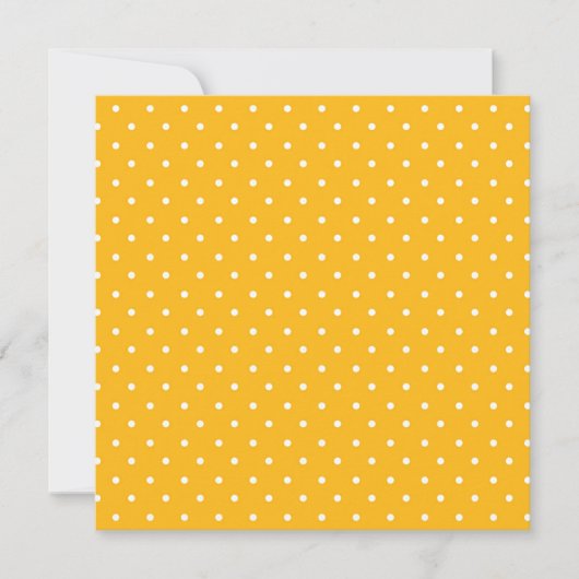 Seamless yellow-orange  polka dot  pattern  dankeskarte (Vorderseite)