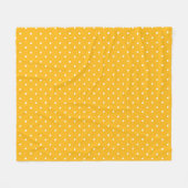 Seamless yellow-orange  polka dot  pattern  fleecedecke (Vorderseite (Horizontal))