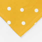 Seamless yellow-orange  polka dot  pattern  fleecedecke (Ecke)