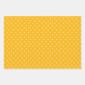 Seamless yellow-orange  polka dot  pattern  geschenkpapier set (Vorderseite)