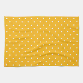 Seamless yellow-orange  polka dot  pattern  geschirrtuch