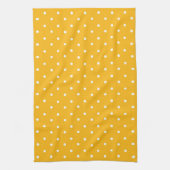 Seamless yellow-orange  polka dot  pattern  geschirrtuch (Vertikal)