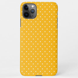 Seamless yellow-orange  polka dot  pattern  iPhone 11Pro max hülle