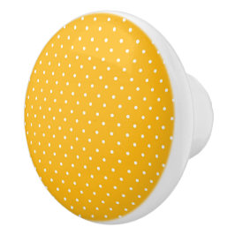 Seamless yellow-orange  polka dot  pattern  keramikknauf