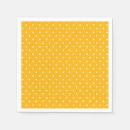 Seamless yellow-orange  polka dot  pattern  serviette