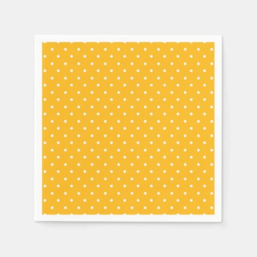 Seamless yellow-orange  polka dot  pattern  serviette (Vorderseite)