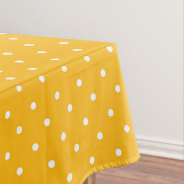 Seamless yellow-orange  polka dot  pattern  tischdecke